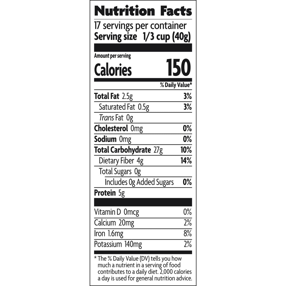 Nature's Path resealable canister close-up for easy storage and freshness.