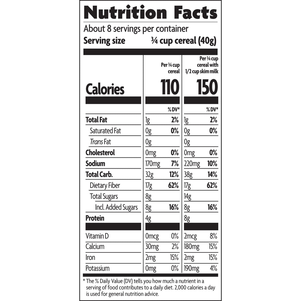 Nature's Path Smart Bran being used in baking adds fiber to recipes.