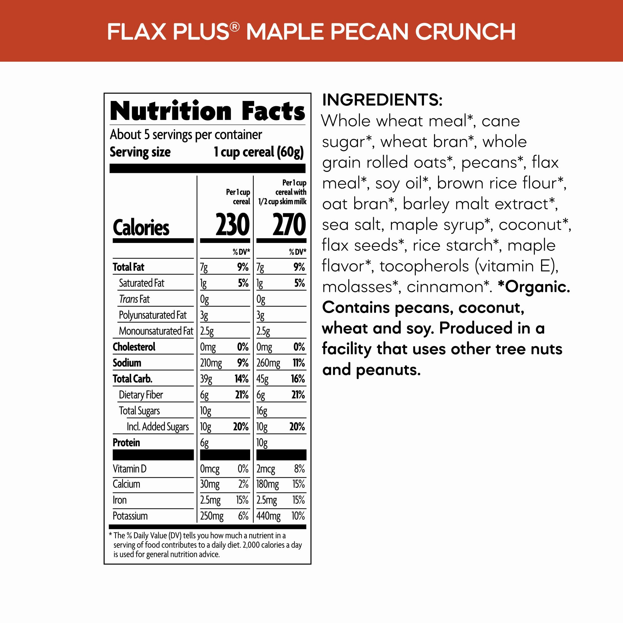 Nature's Path vegan-friendly cereal serving offers plant-based mornings.