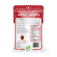 Close-up of Nature’s Turn apple crisps showing light, crispy texture.