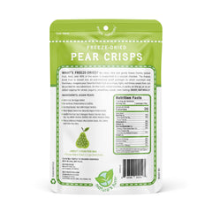 Nature’s Turn pear crisps close-up with vibrant texture and crisp bite