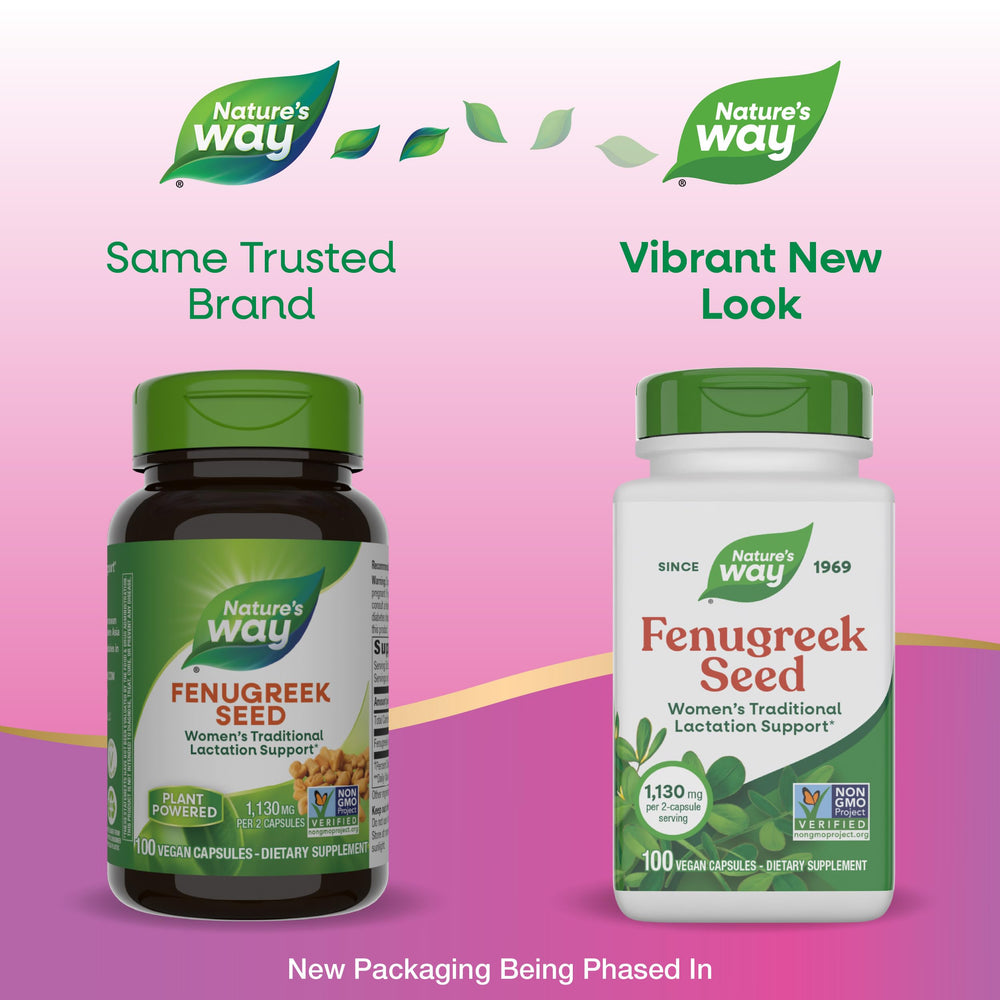 Fenugreek Seed capsules close-up for daily use by Nature's Way