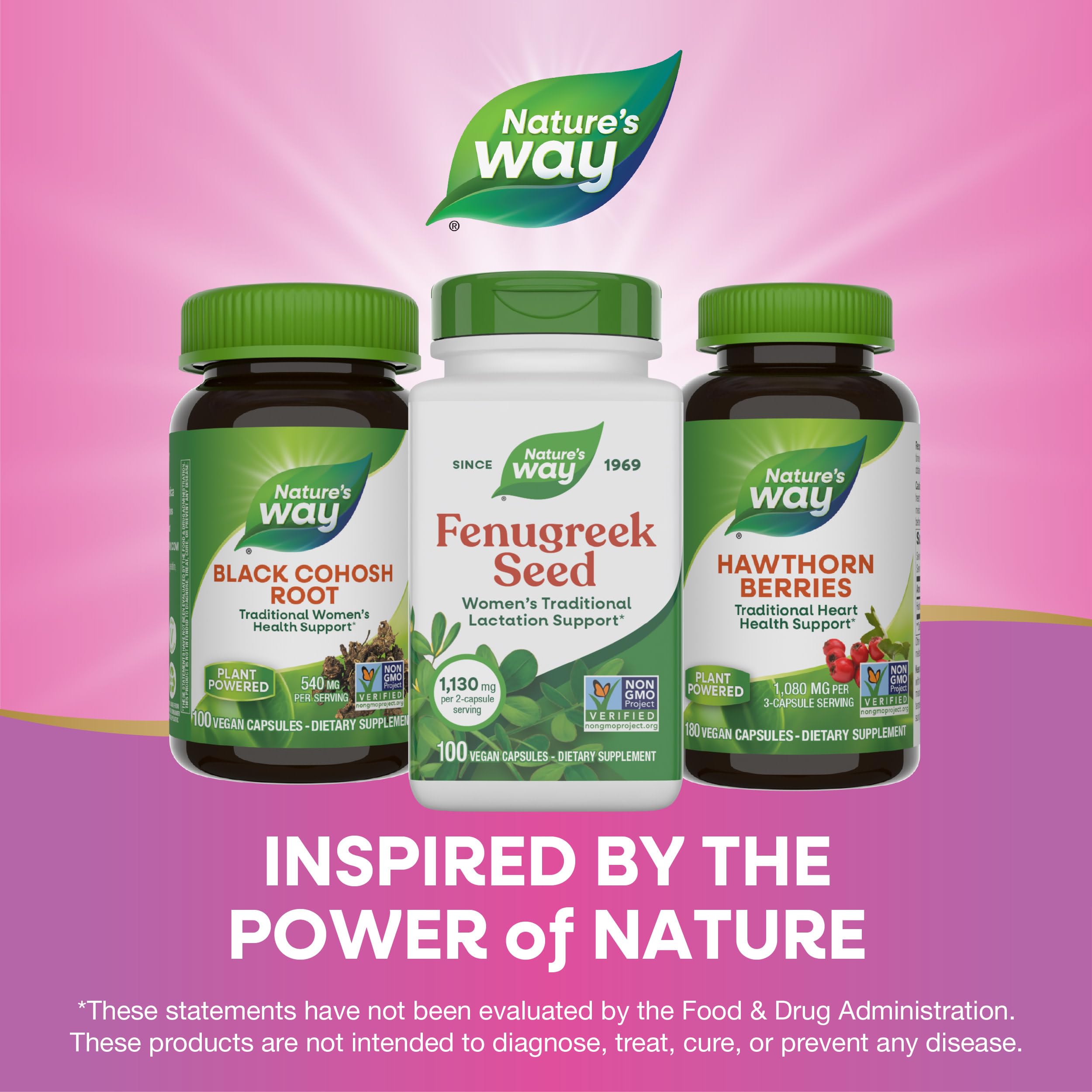 Nature's Way Fenugreek Seed on kitchen counter for easy daily use