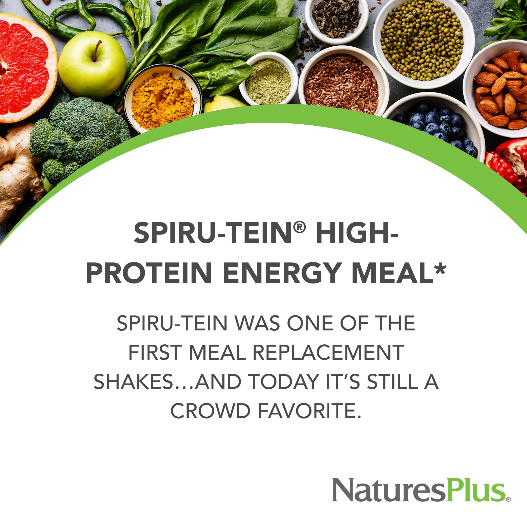 Scoop of Spirutein original vanilla powder highlights protein texture