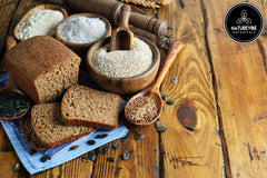 Side view of Naturevibe Botanicals Amaranth Flour bag in bulk packaging.