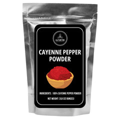 Naturevibe Botanicals Cayenne Powder 2lb pouch preserves freshness for bulk cooking.