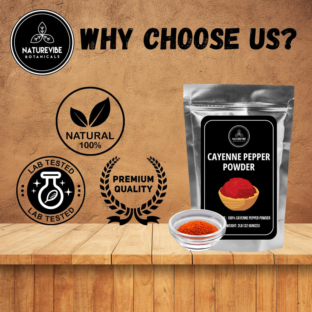 Naturevibe Botanicals 100% pure cayenne powder blends evenly into sauces.