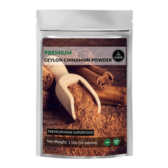 Naturevibe Botanicals Ceylon Cinnamon Powder 1lb jar for baking and beverages