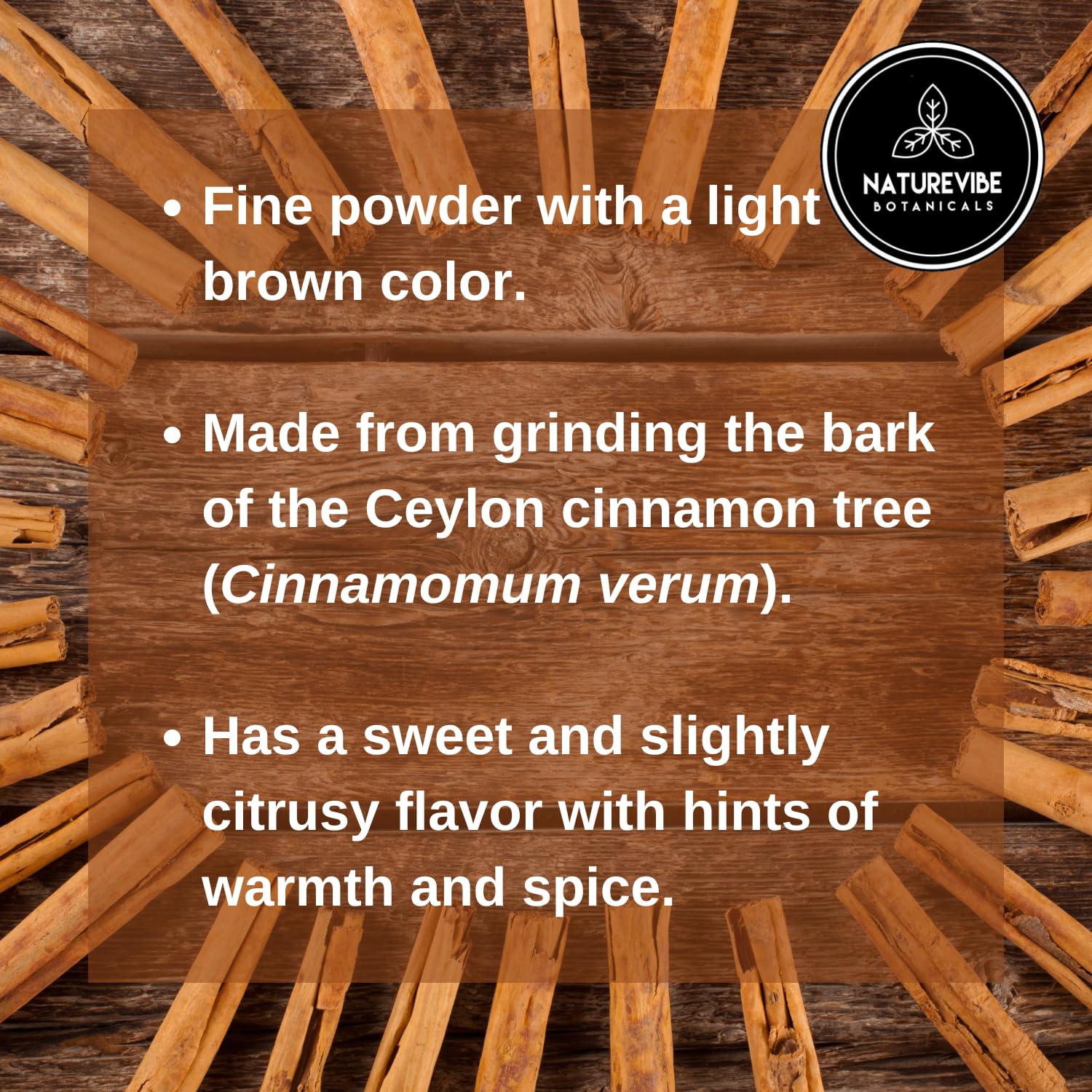 Naturevibe Botanicals keto-friendly cinnamon powder enhances low-carb treats