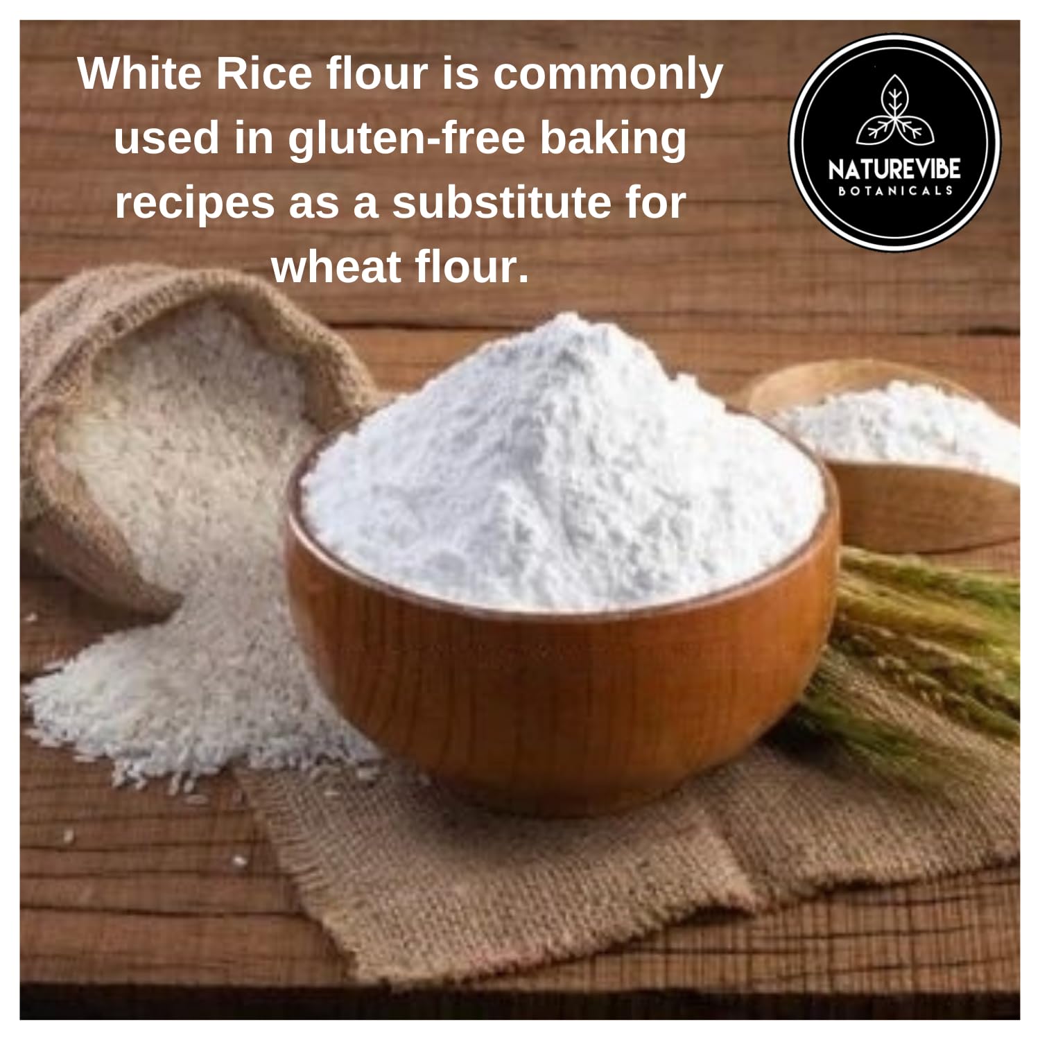 Naturevibe Botanicals White Rice Flour baby porridge: gentle option for small eaters.