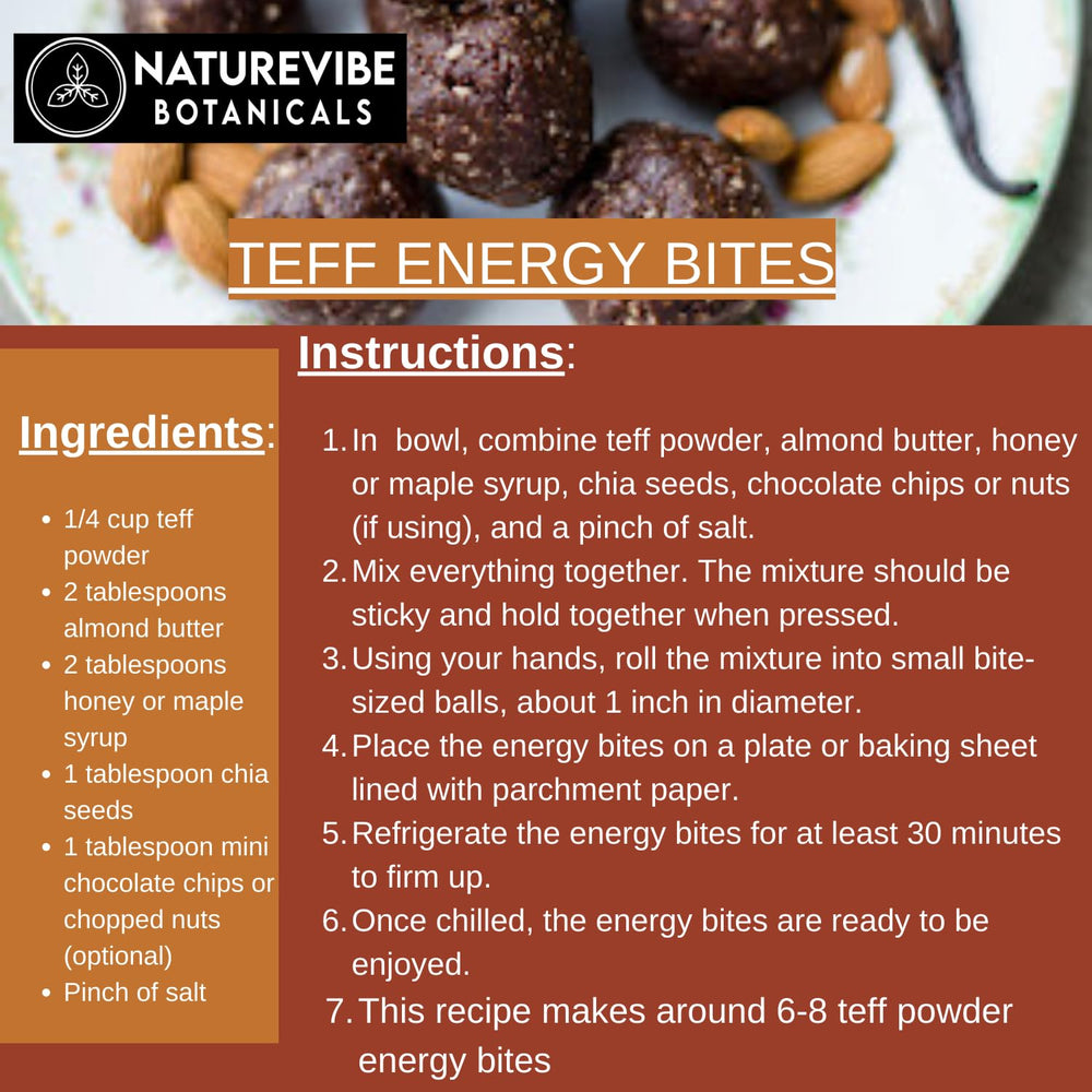 Naturevibe Botanicals Brown Teff Flour bulk package ideal for families and kitchens.