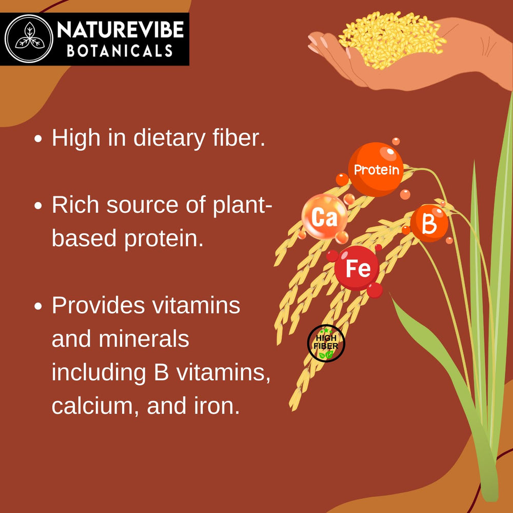 Naturevibe Botanicals Brown Teff Flour milling process showing stone-ground grains.