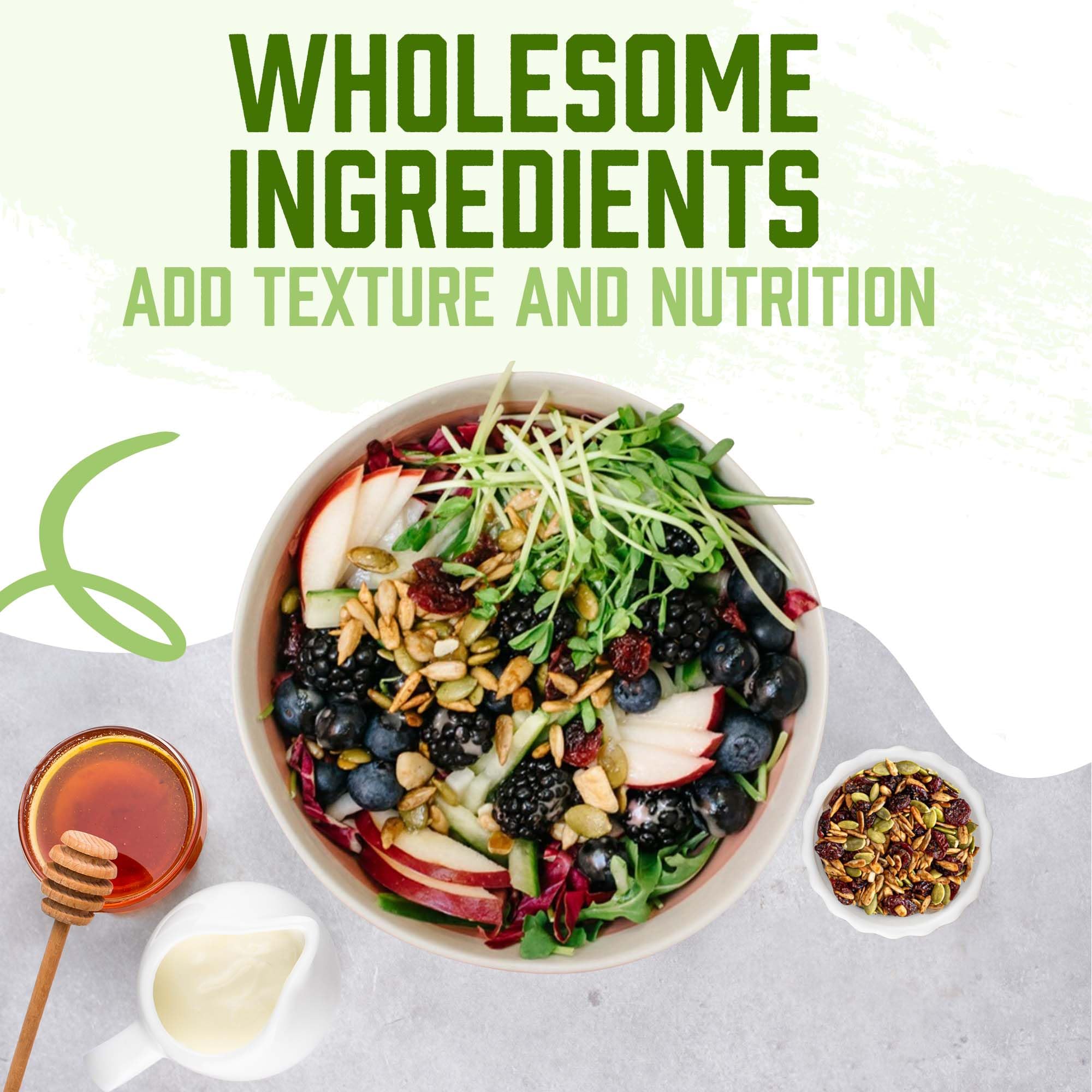 NaturSource Plant Protein 5g per serving enhances snacks and meals.