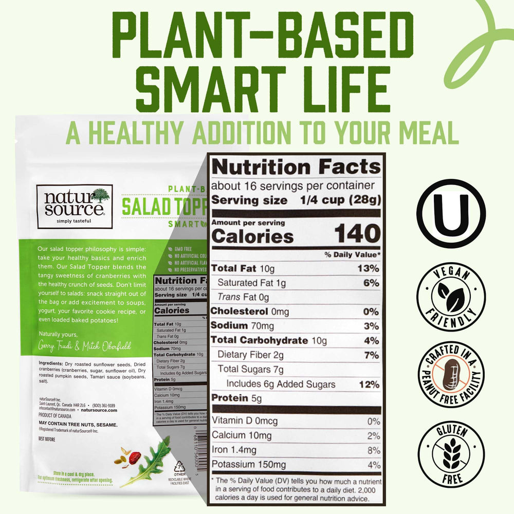 NaturSource salad topper showcases tamari sunflower seeds for a bold flavor boost.