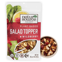 NaturSource Wildberry Salad Topper bag view adds crunchy flavor to salads