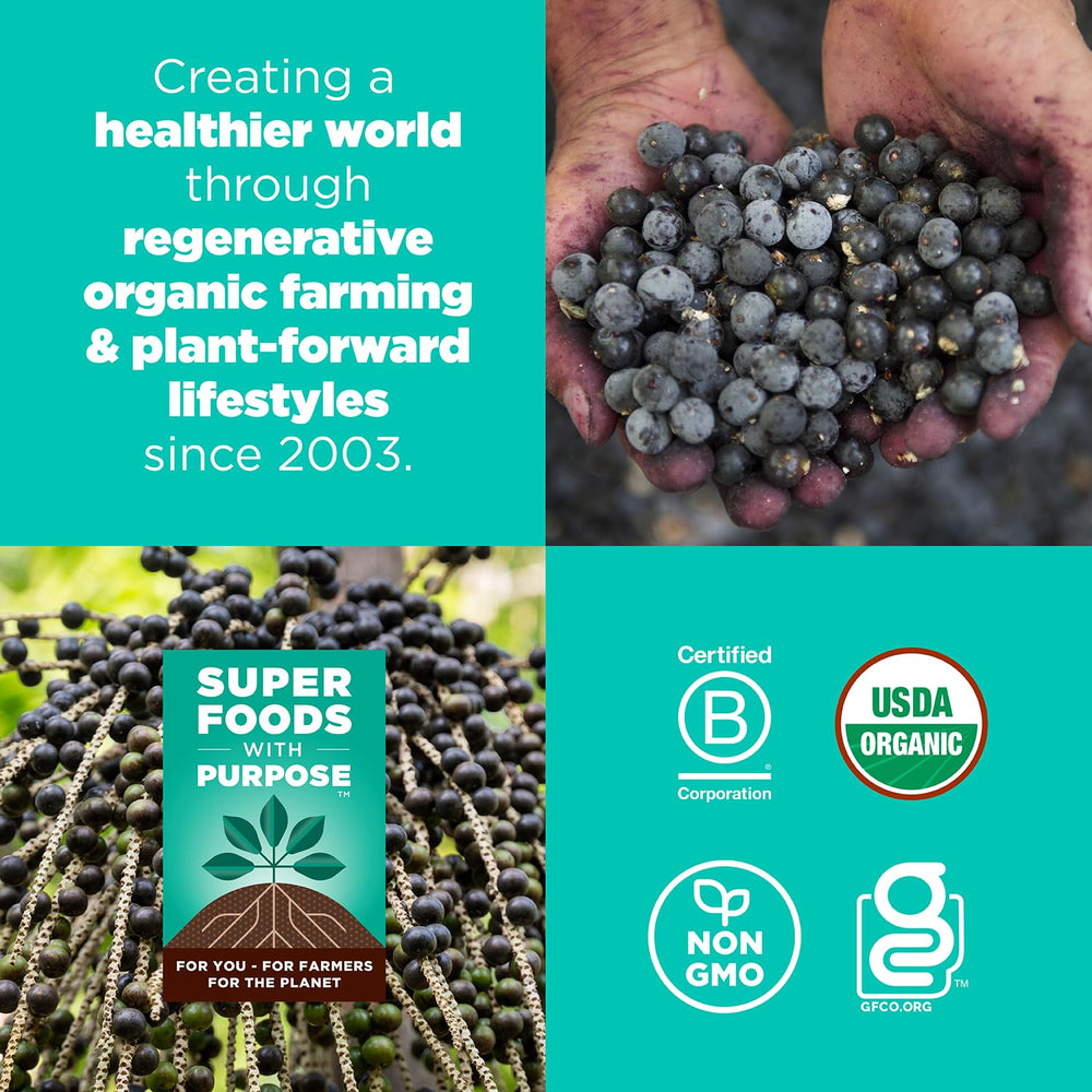 Navitas Bites Acai Berry ingredients emphasize premium, plant-based energy boosters.
