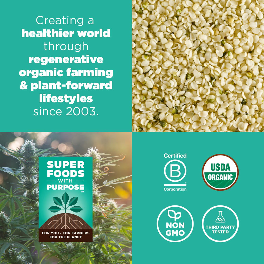 Navitas Organics hemp powder texture close-up for baking and smoothies.