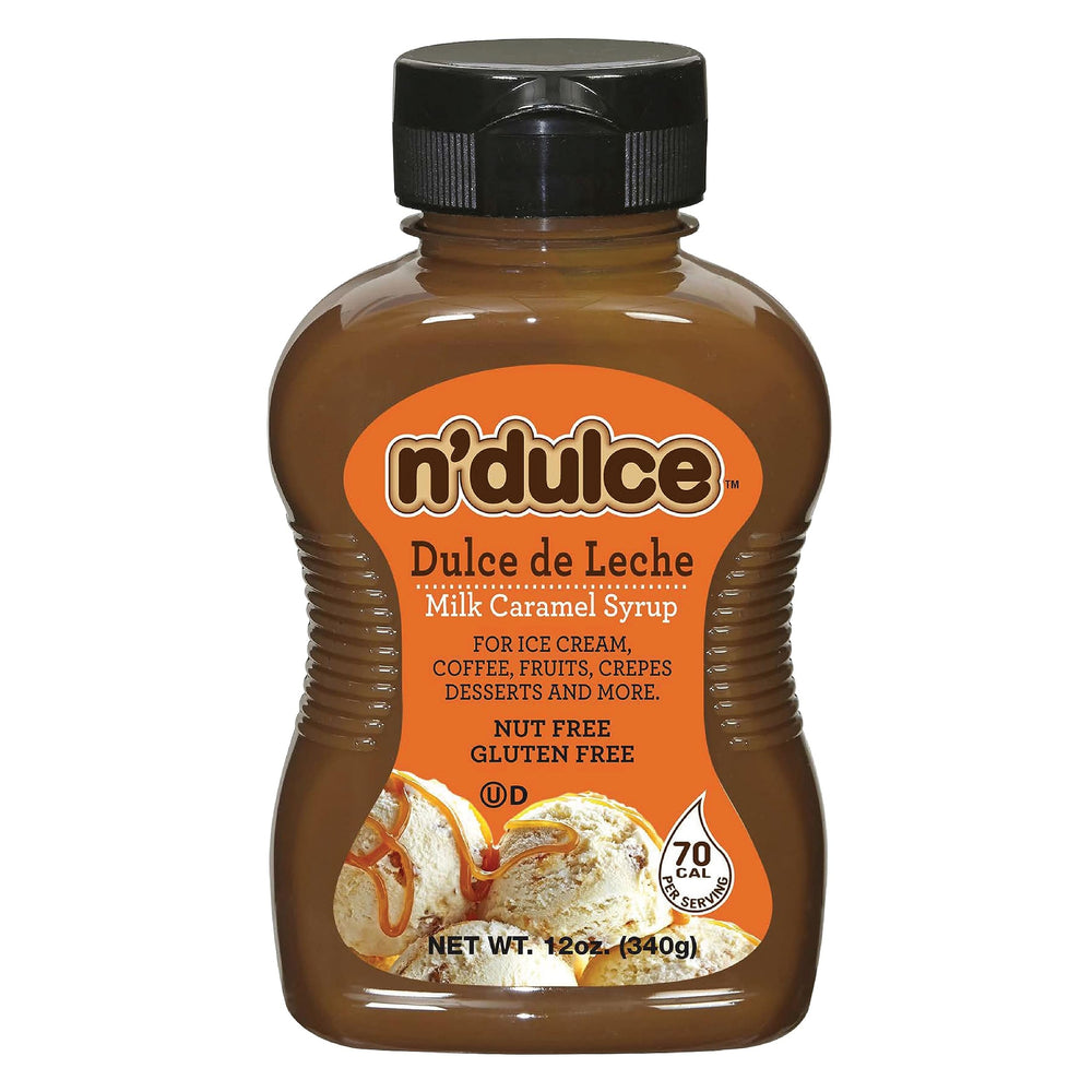 N'DULCE Dulce De Leche syrup poured into coffee for rich caramel sweetness.