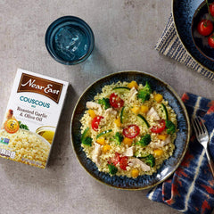 Near East couscous with herb and spice blend for authentic flavor.