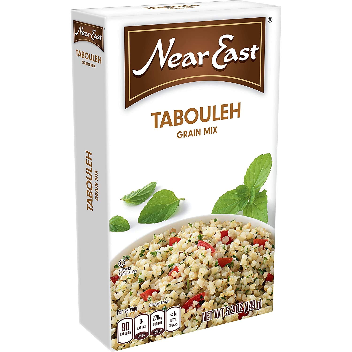 Near East Taboule blend pack front, ready-to-make base for light Mediterranean salads.