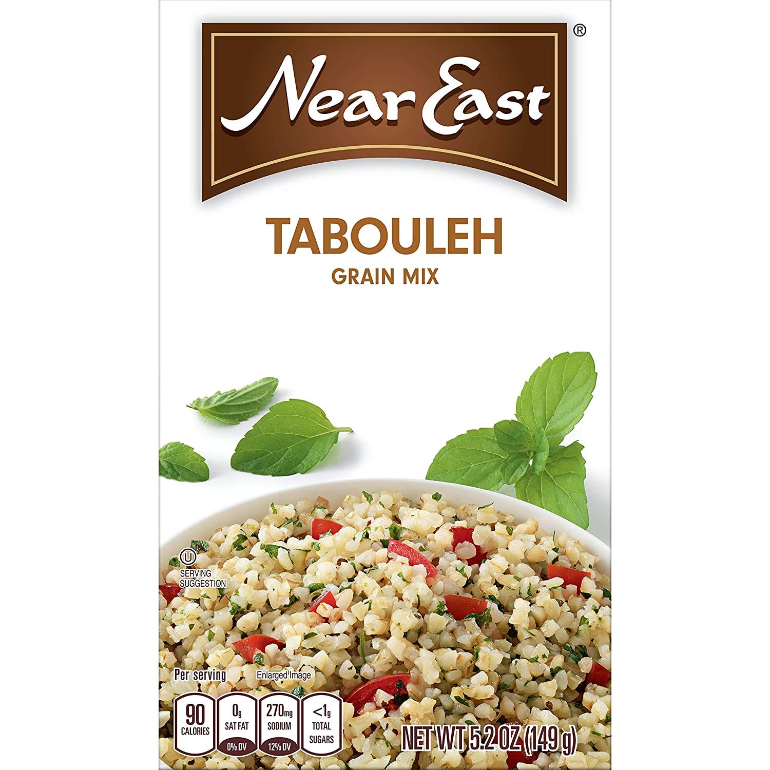 Near East taboule ingredients dried herbs highlight authentic flavor base.