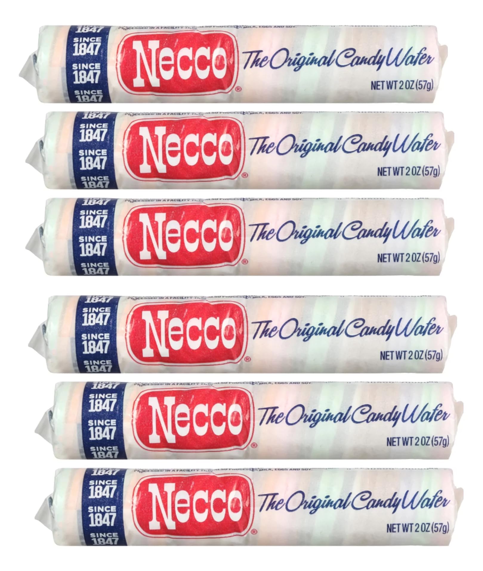 Necco Wafers original wafer candy roll close-up, perfect for sharing at gatherings.