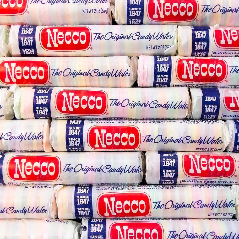 Necco wafers six-pack roll assortment, handy for movie nights.