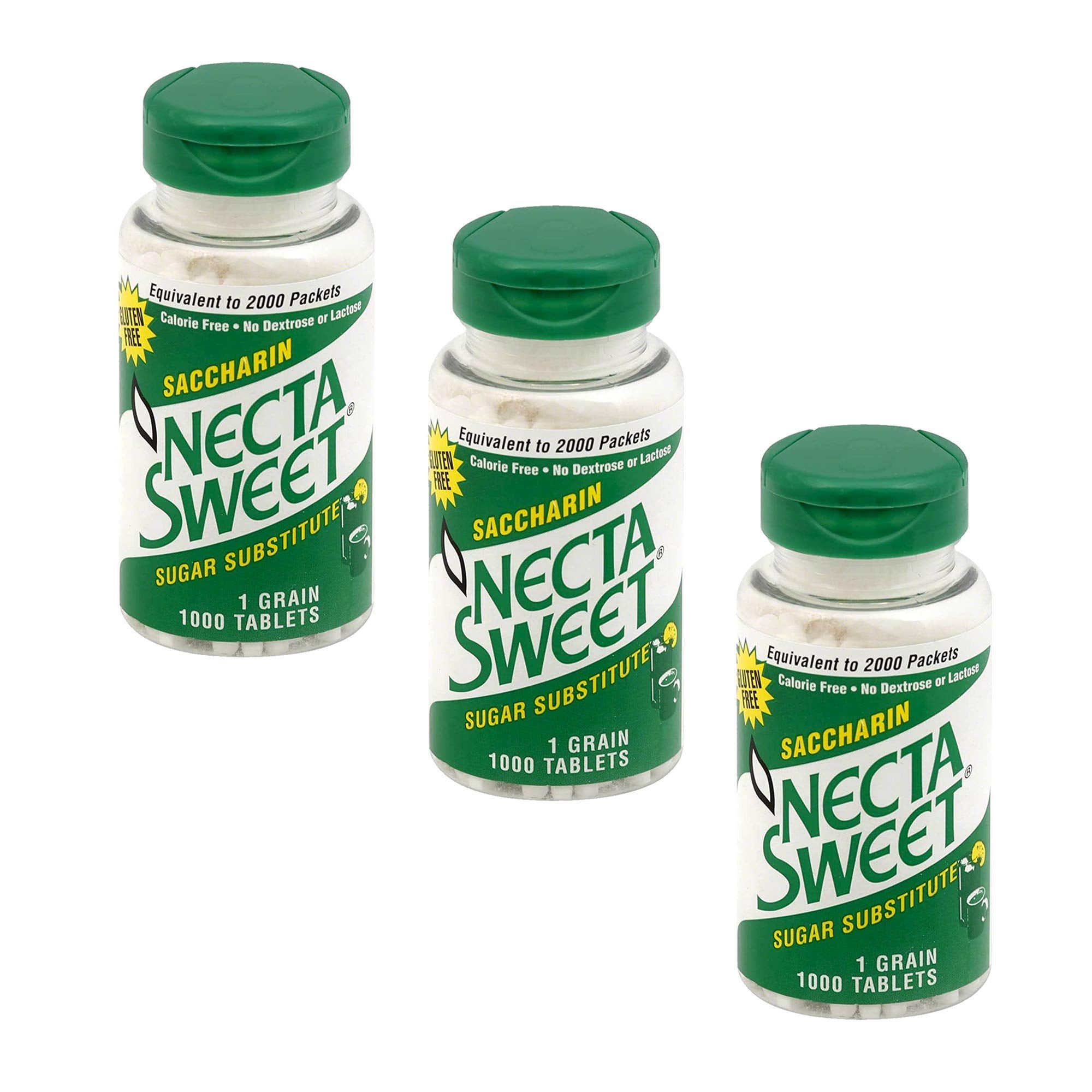 Necta Sweet 1-Grain tablet dissolving in coffee for zero-calorie sweetness.