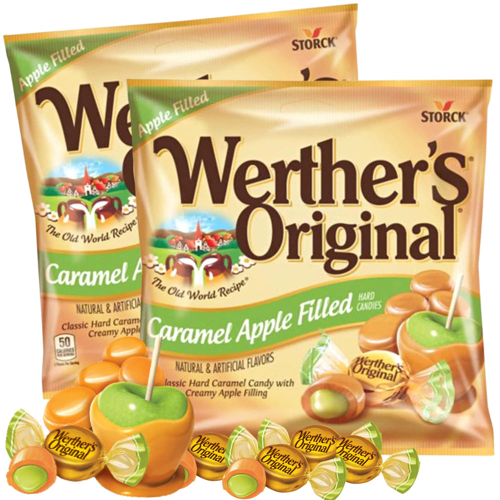 Needzo Apple Filled Caramel Candies packaging ready for gifting