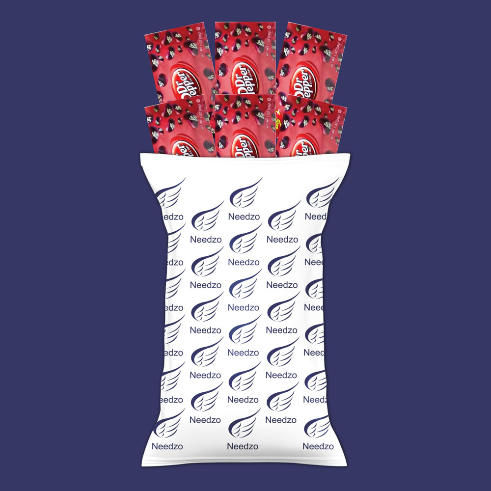 Needzo Dr Pepper jelly beans with gift-ready packaging for easy gifting.