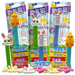 Needzo Easter PEZ dispensers 3-pack featuring assorted characters for festive gifting.