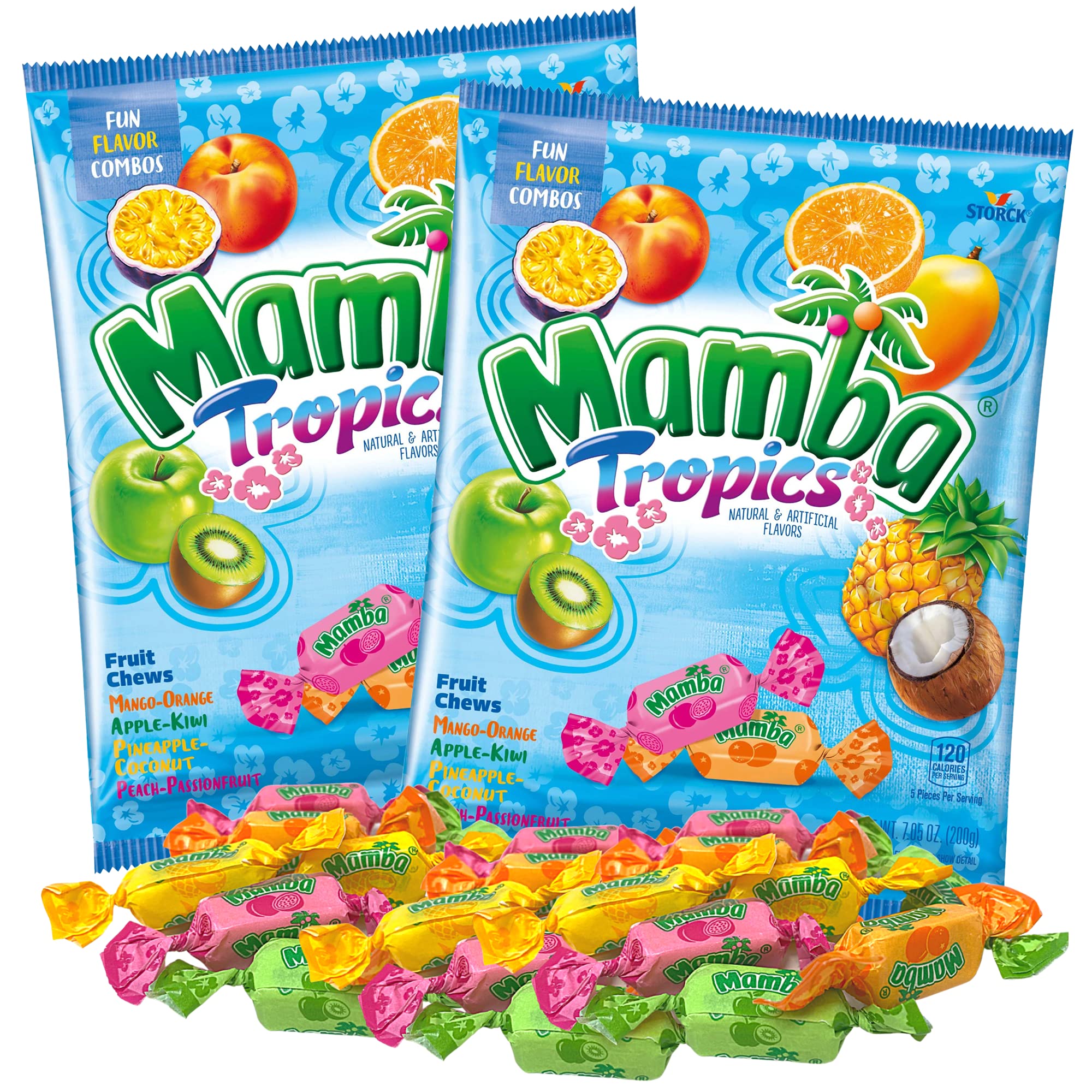 Needzo Mamba Tropics gift set packaging with two bags for sharing.