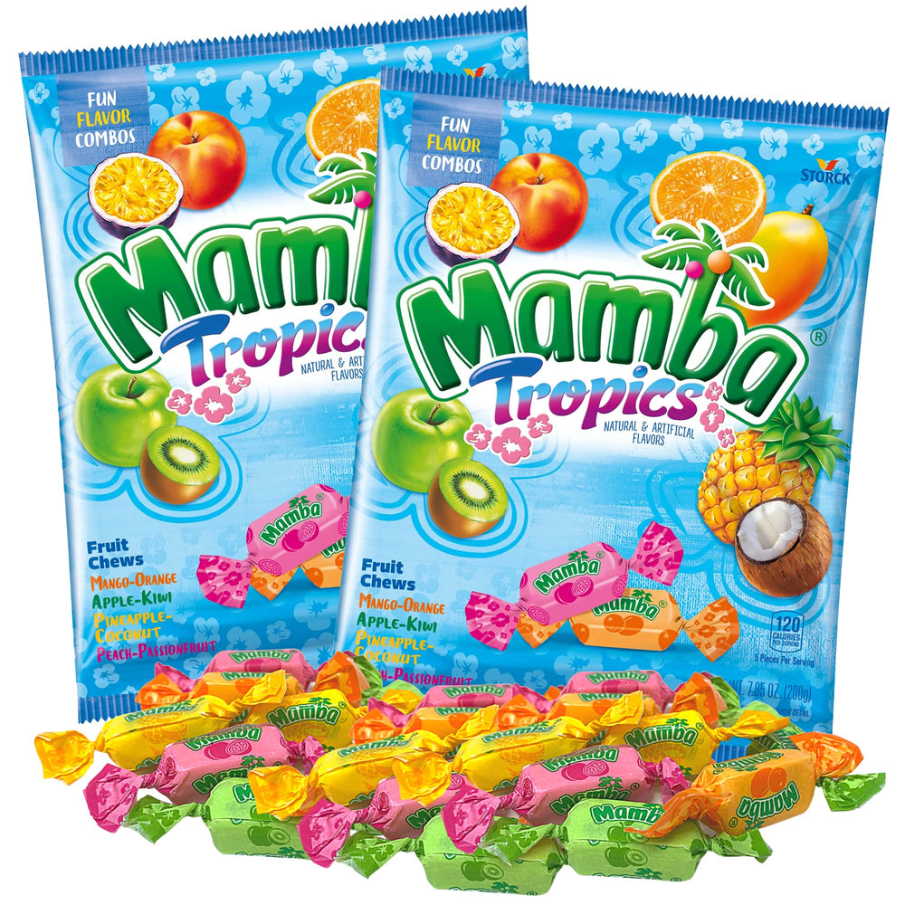 Needzo Mamba Tropics gift set packaging with two bags for sharing.