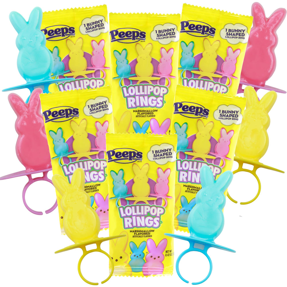 Needzo Peeps lollipop rings in assorted colors for Easter baskets