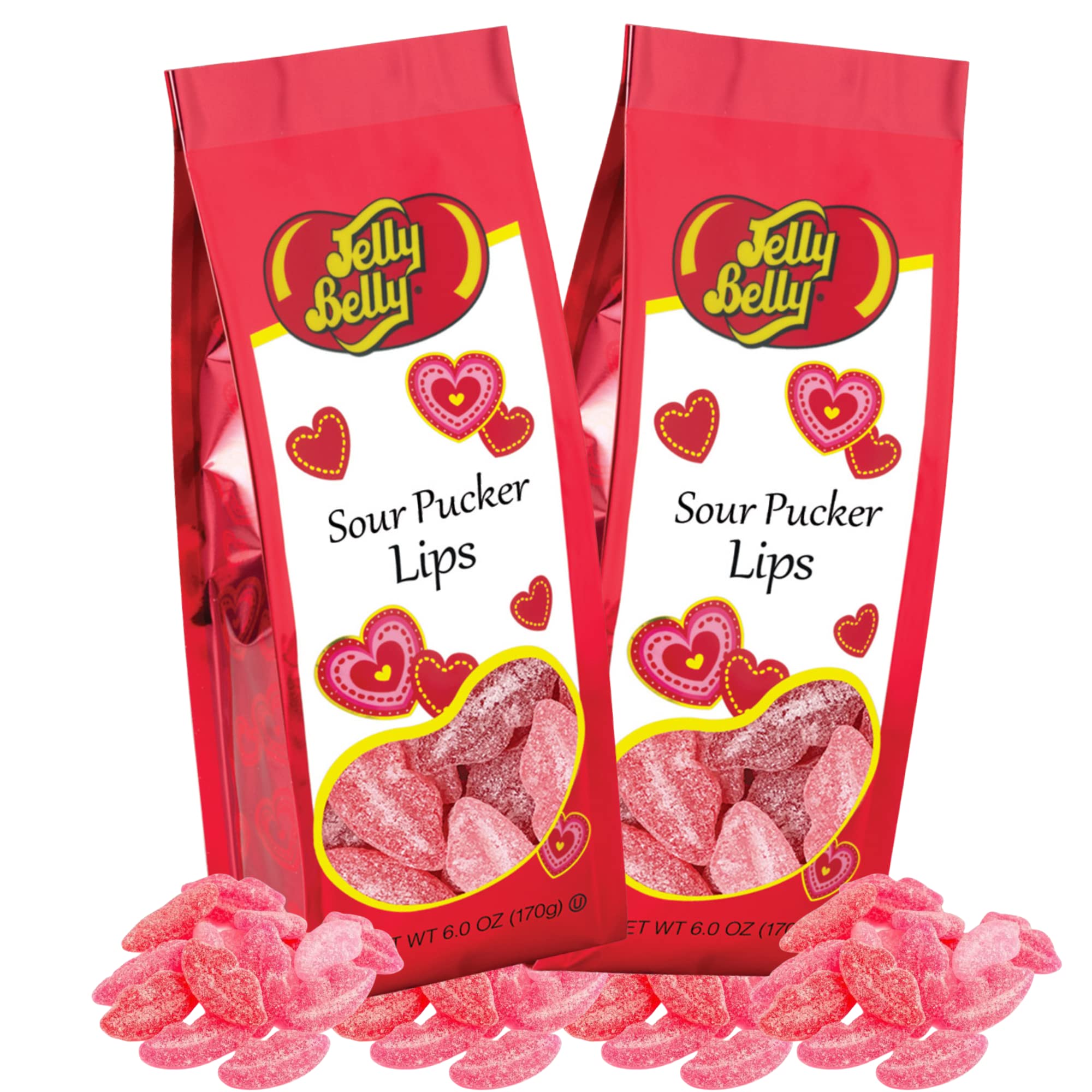 Needzo Sour Pucker Lips strawberry bag; perfect for sharing at parties.