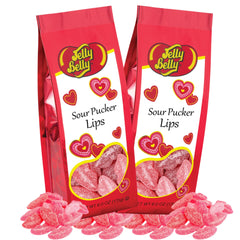 Needzo Sour Pucker Lips strawberry bag; perfect for sharing at parties.