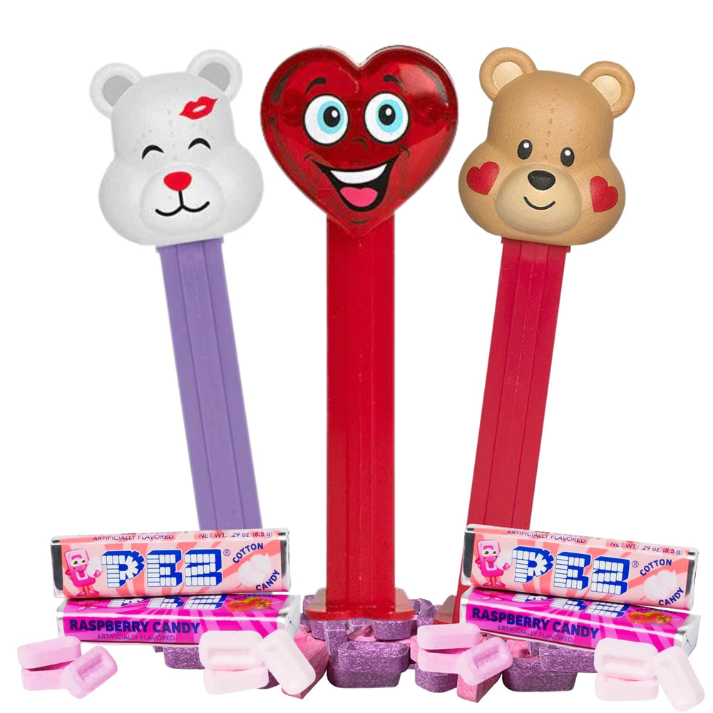 Needzo heart-face dispenser adds playful charm to party exchanges.