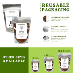 Jar label of Nelson's Tea sassafras ground showing heritage-inspired flavor