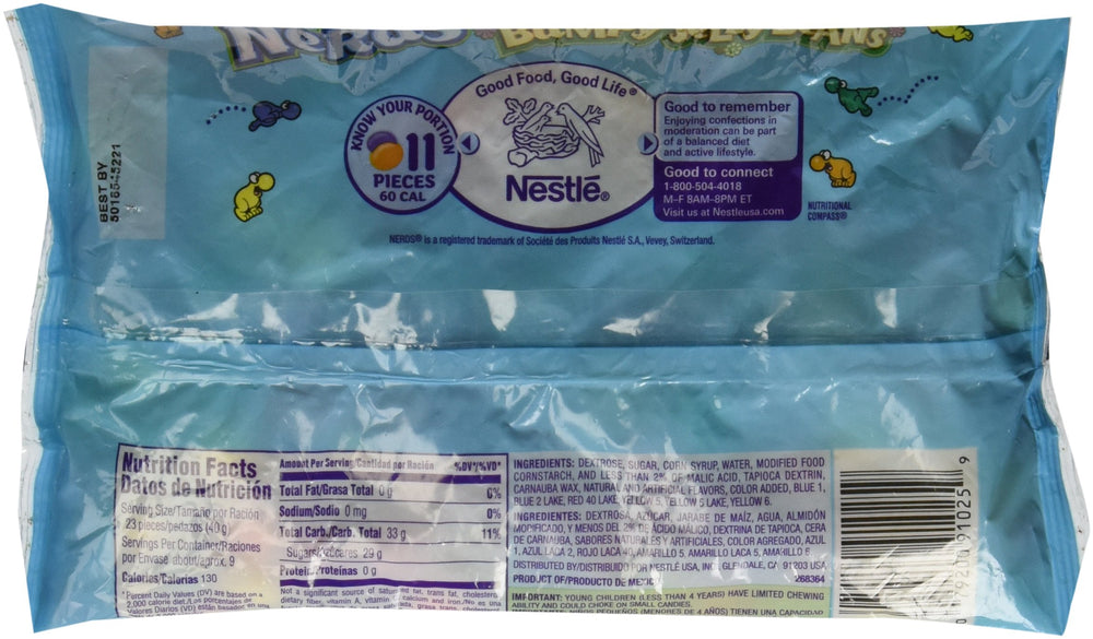 Nerds close-up of glossy shell and chewy center highlighting vibrant flavor
