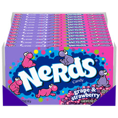 Nerds Grape & Strawberry theater box close-up for movie night snacking