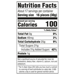 NERDS Gummy Clusters crunchy outer shell enhances texture and flavor.