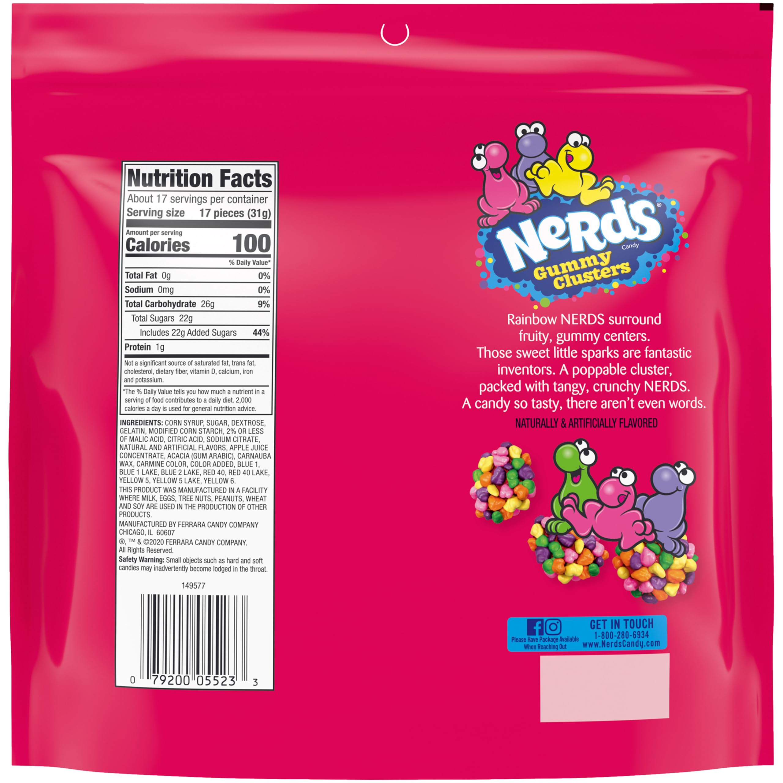 NERDS Gummy Clusters office snack for quick pick-me-up