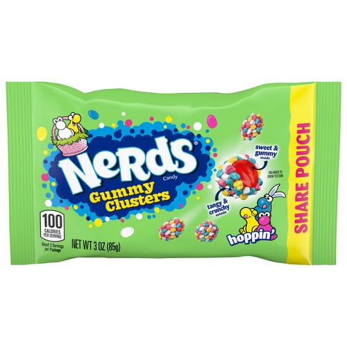 Nerds Gummy Clusters Sharepack Easter egg, colorful bite-sized snack for Easter baskets