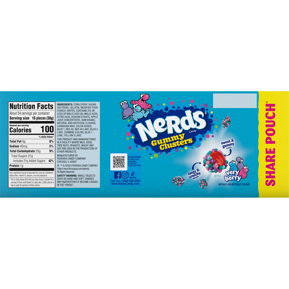 NERDS Gummy Clusters twist on a treat, combining candy textures for enjoyment.