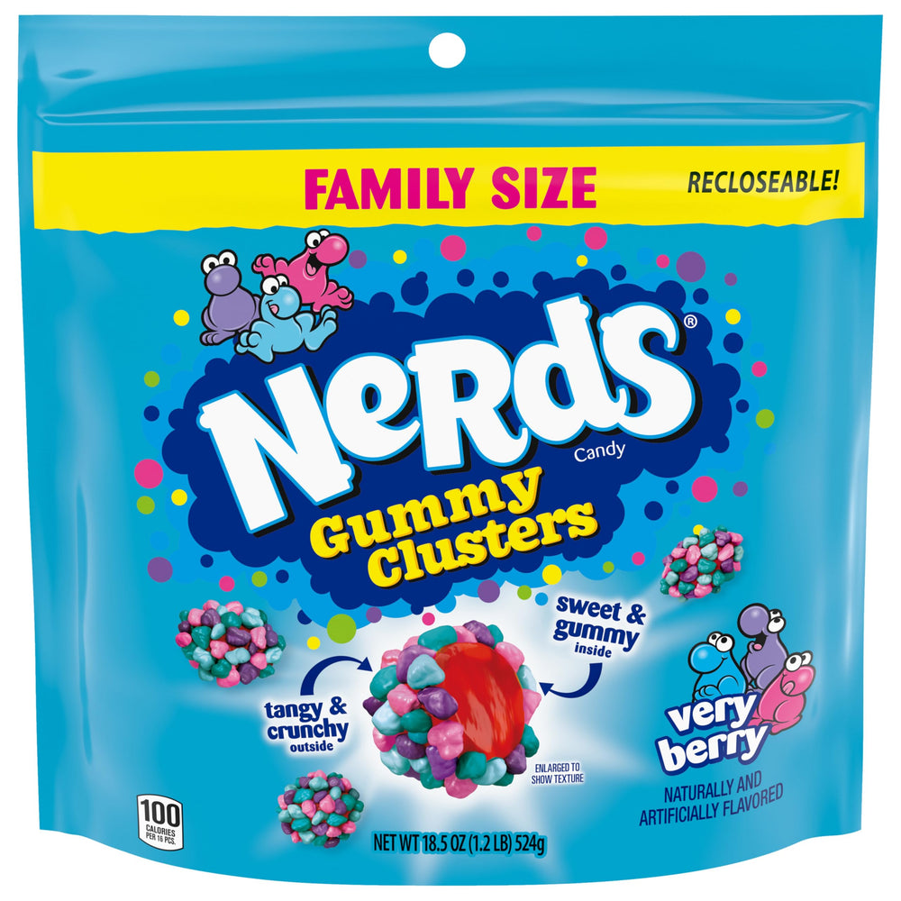 NERDS Gummy Clusters variety candy collection with flavor options.