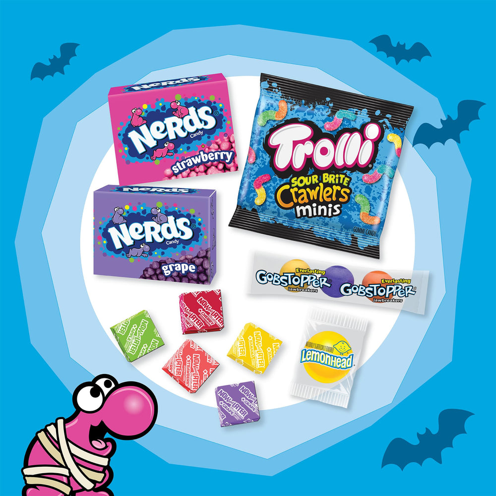 Nerds close-up texture highlighting crunchy candy pieces and vivid colors