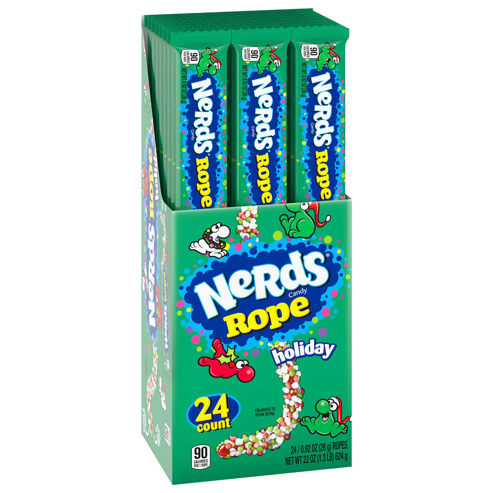 Open Nerds rope revealing chewy gummy core for soft chew