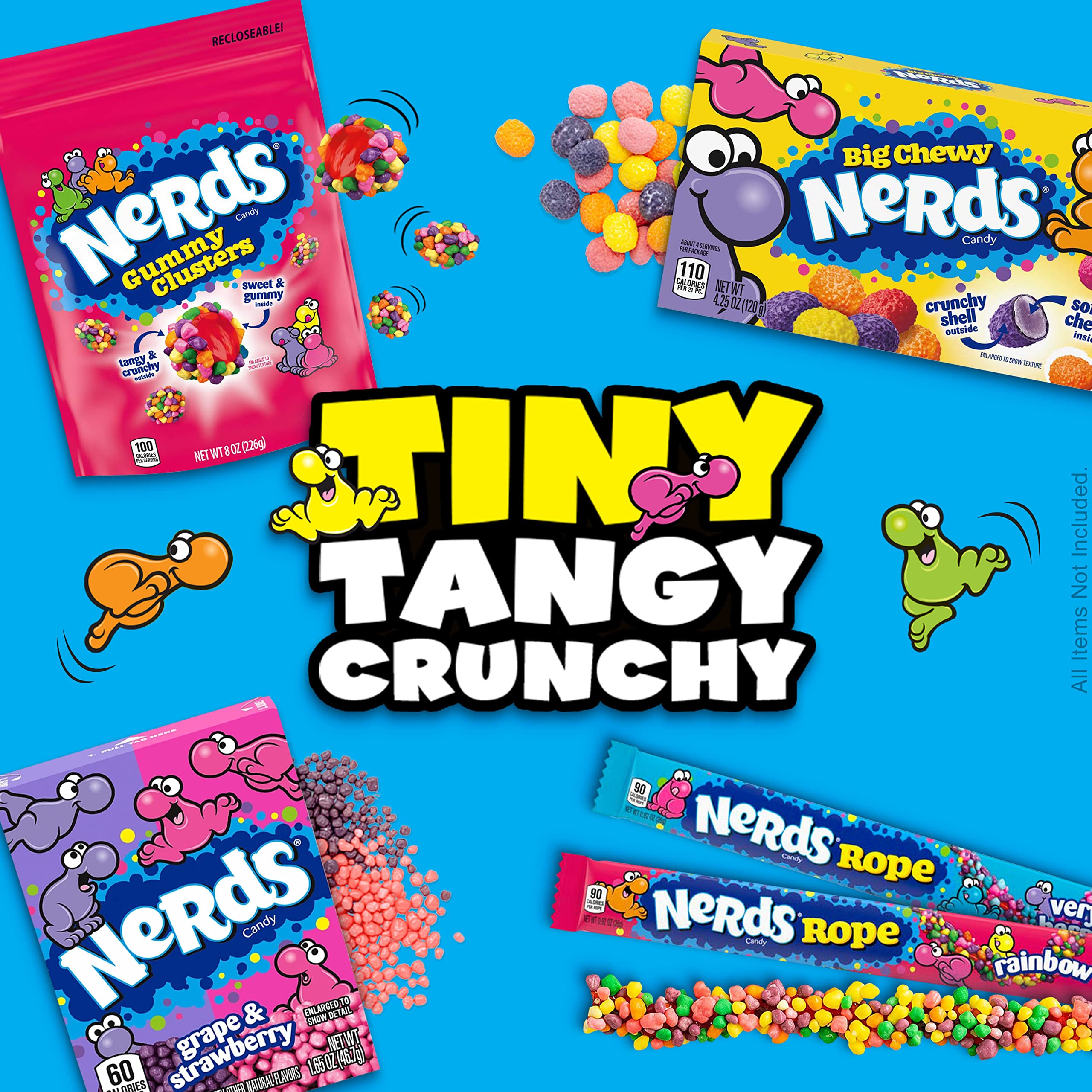 Nerds Rope Rainbow outer packaging closeup with vibrant colors.