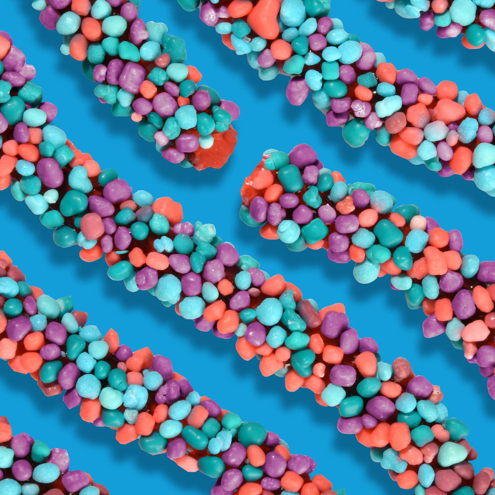 Nerds Rope Candy Very Berry colorfully twisted ropes ready to enjoy.
