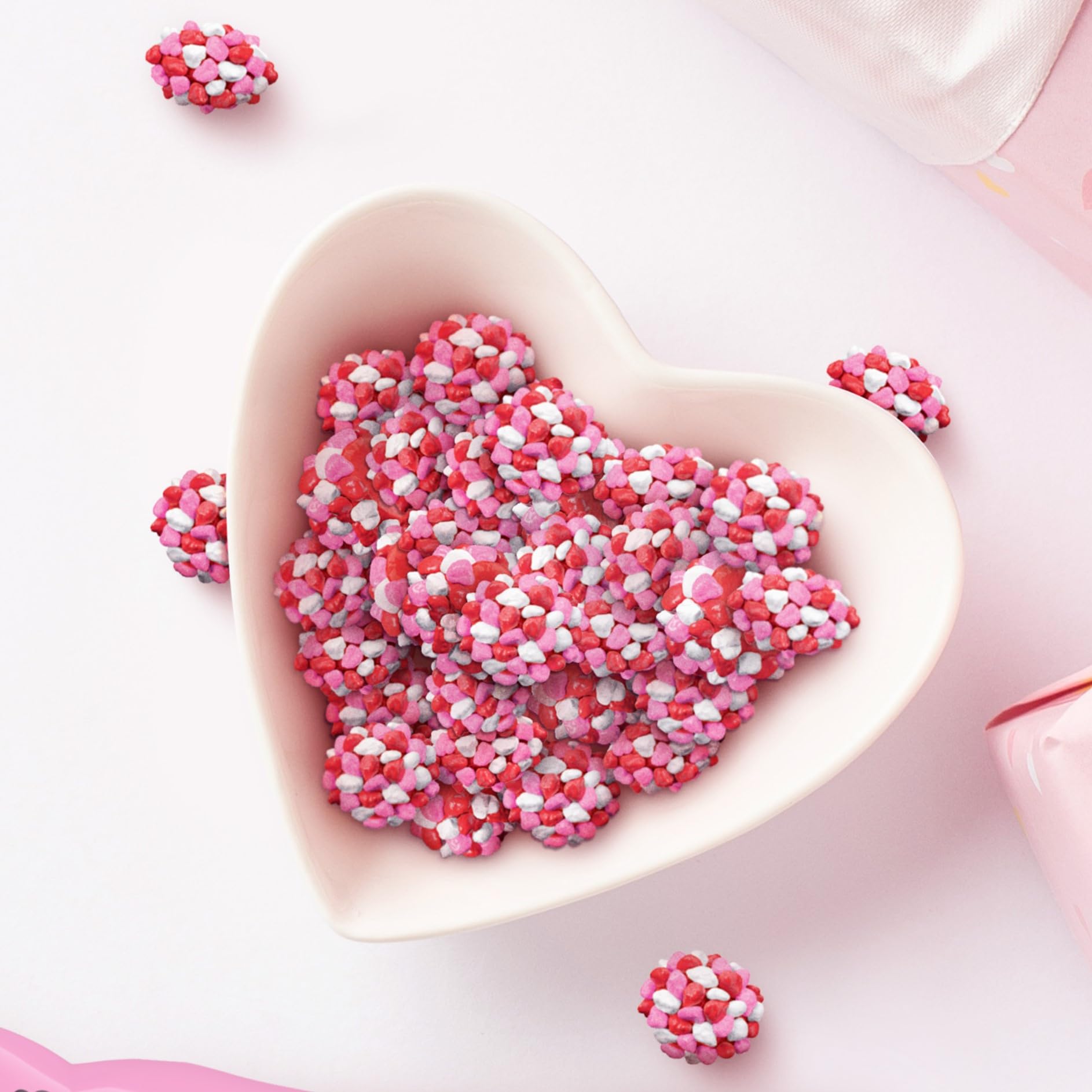 Nerds Valentine Gummy Clusters ready-to-serve snack for sharing on the go.